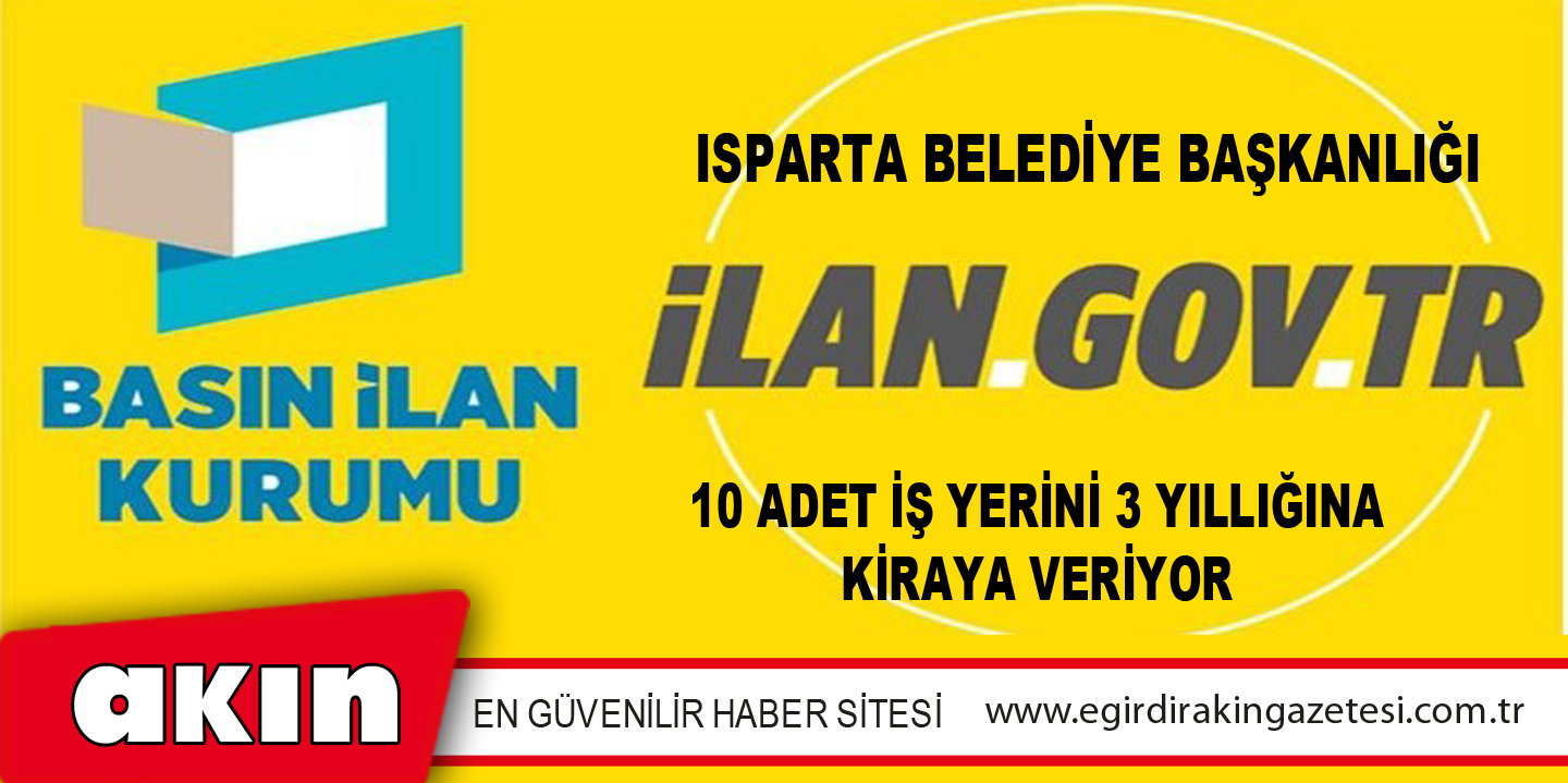 ISPARTA BELEDİYE BAŞKANLIĞI