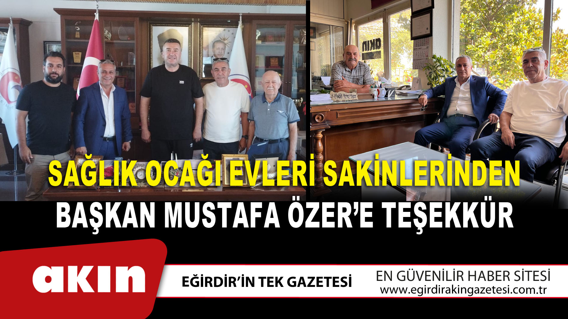 Sağlık Ocağı Evleri Sakinlerinden Başkan Mustafa Özer’e Teşekkür