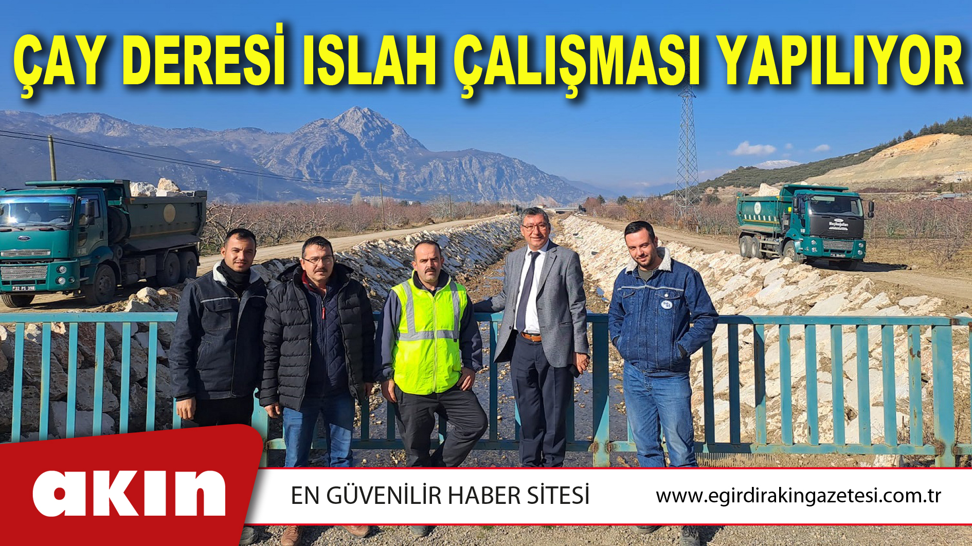 Çay Deresi Islah Çalışması Yapılıyor