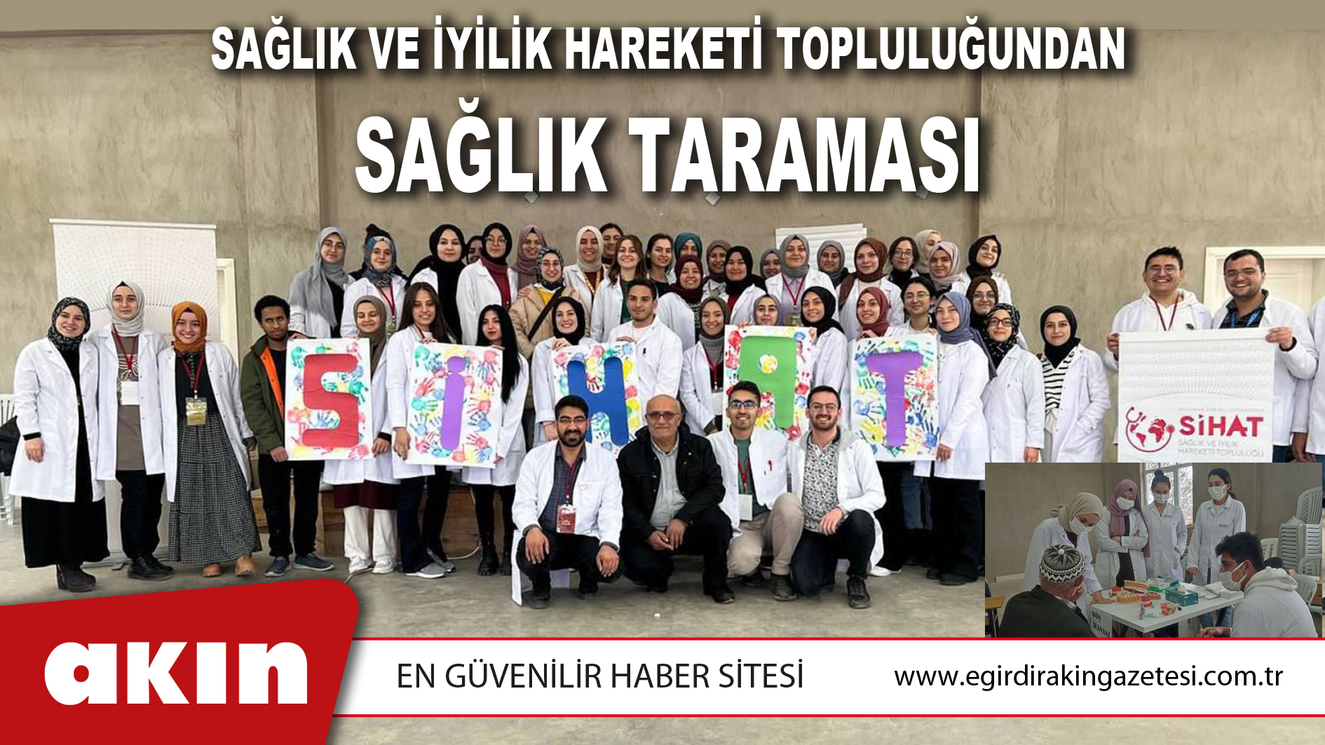 Sağlık Ve İyilik Hareketi Topluluğundan Sağlık Taraması