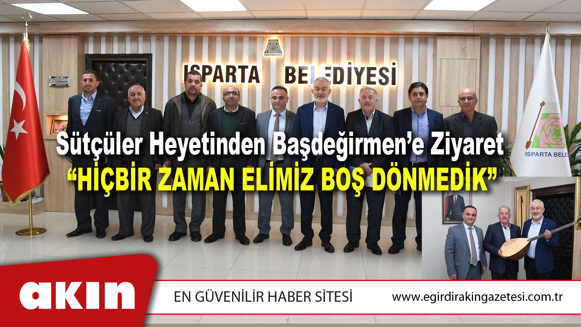 Sütçüler Heyetinden Başdeğirmen’e Ziyaret