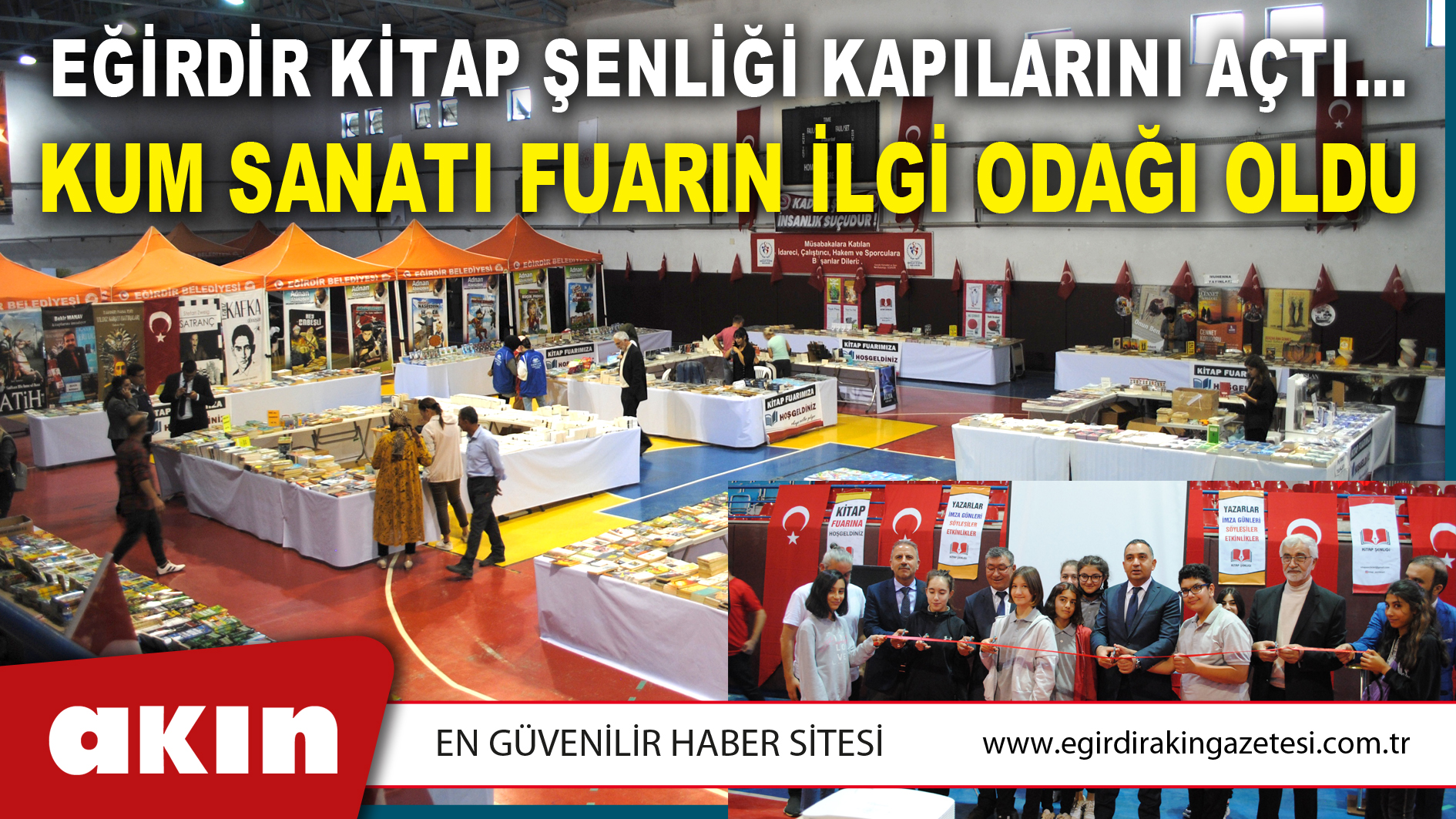 EĞİRDİR KİTAP ŞENLİĞİ KAPILARINI AÇTI…