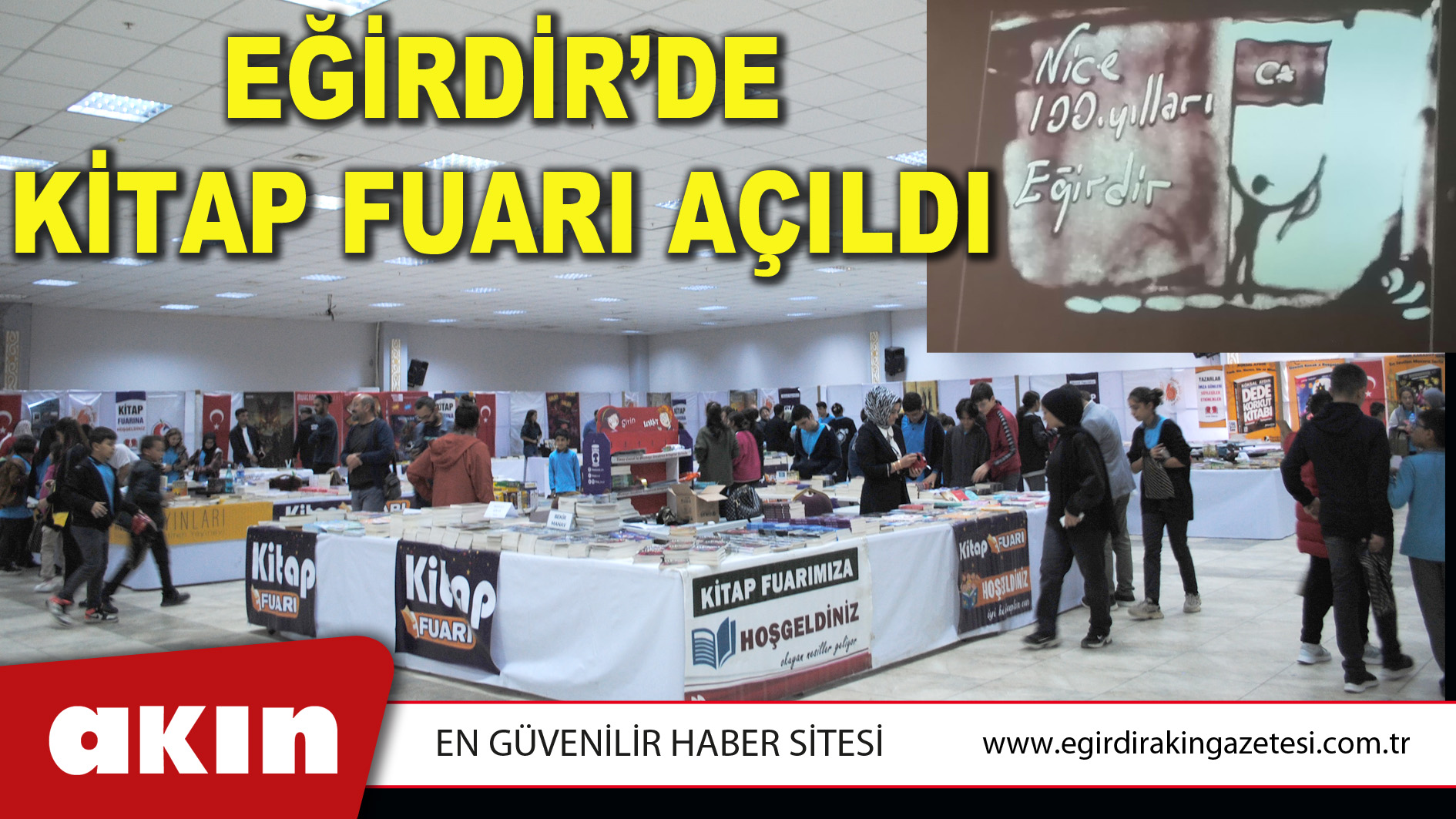 EĞİRDİR’DE KİTAP FUARI AÇILDI