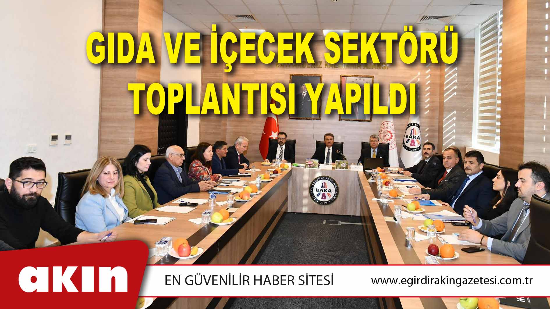 Gıda ve İçecek Sektörü Toplantısı Yapıldı