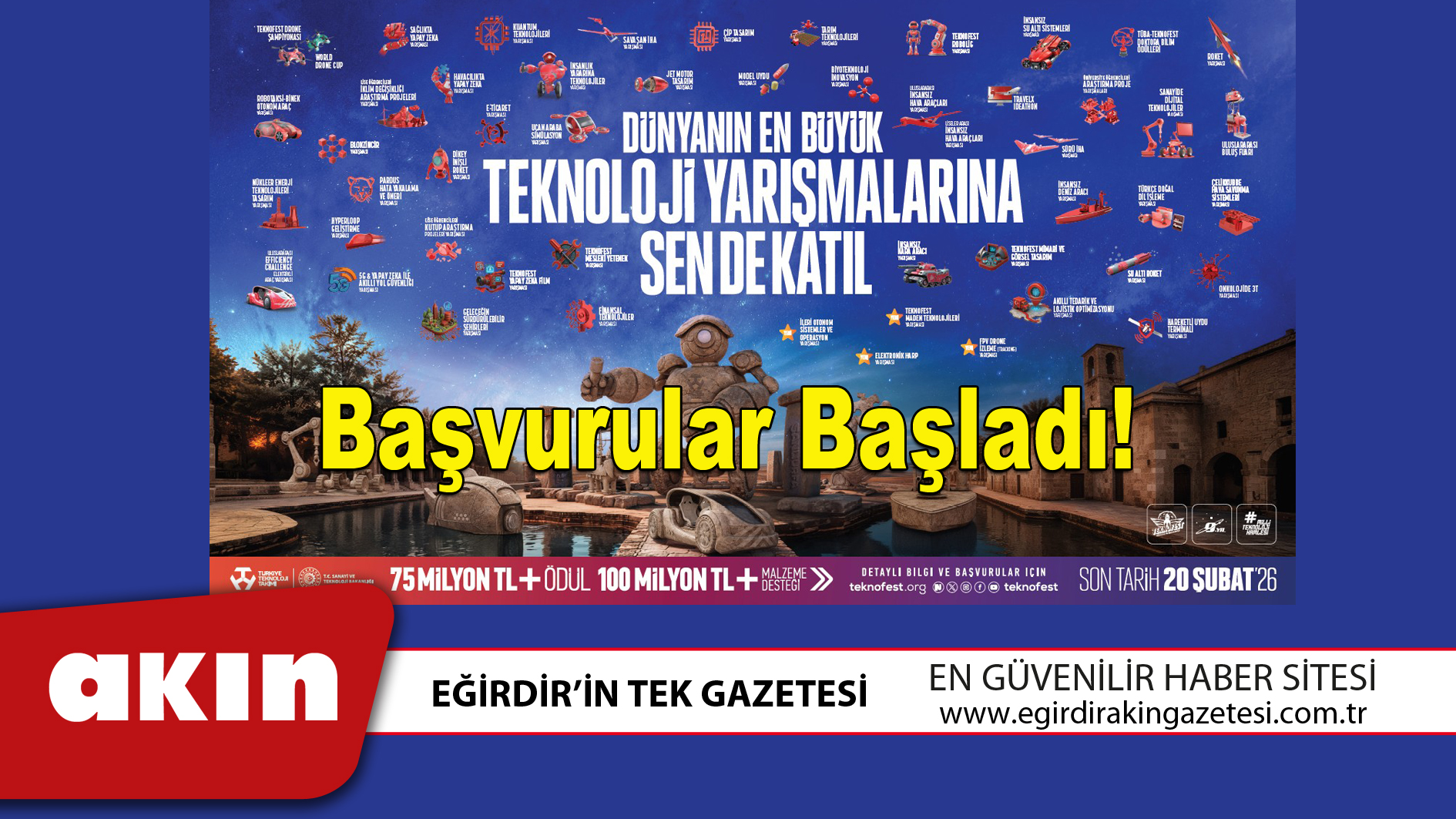 eğirdir haber,akın gazetesi,egirdir haberler,son dakika,2026 Teknoloji Yarışmalarına Başvurular Başladı!