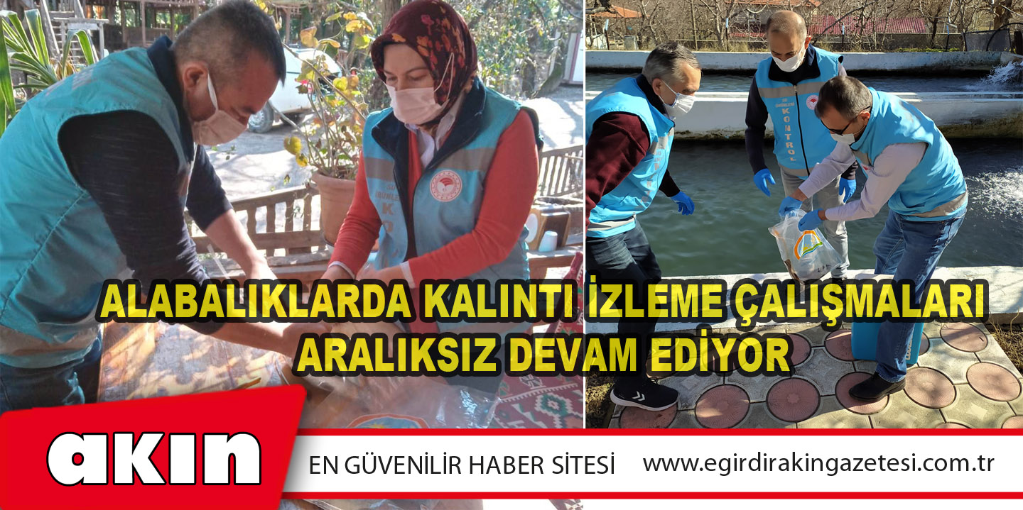 eğirdir haber,akın gazetesi,egirdir haberler,son dakika,Alabalıklarda Kalıntı İzleme Çalışmaları Aralıksız Devam Ediyor