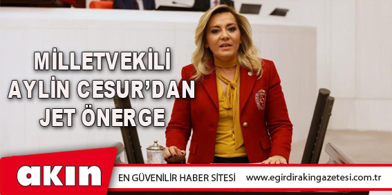 MİLLETVEKİLİ AYLİN CESUR’DAN JET ÖNERGE