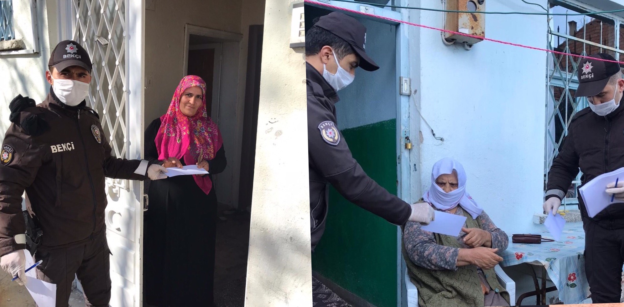 Yardımlar, Kolluk Kuvvetlerimiz Tarafından Teslim Ediliyor