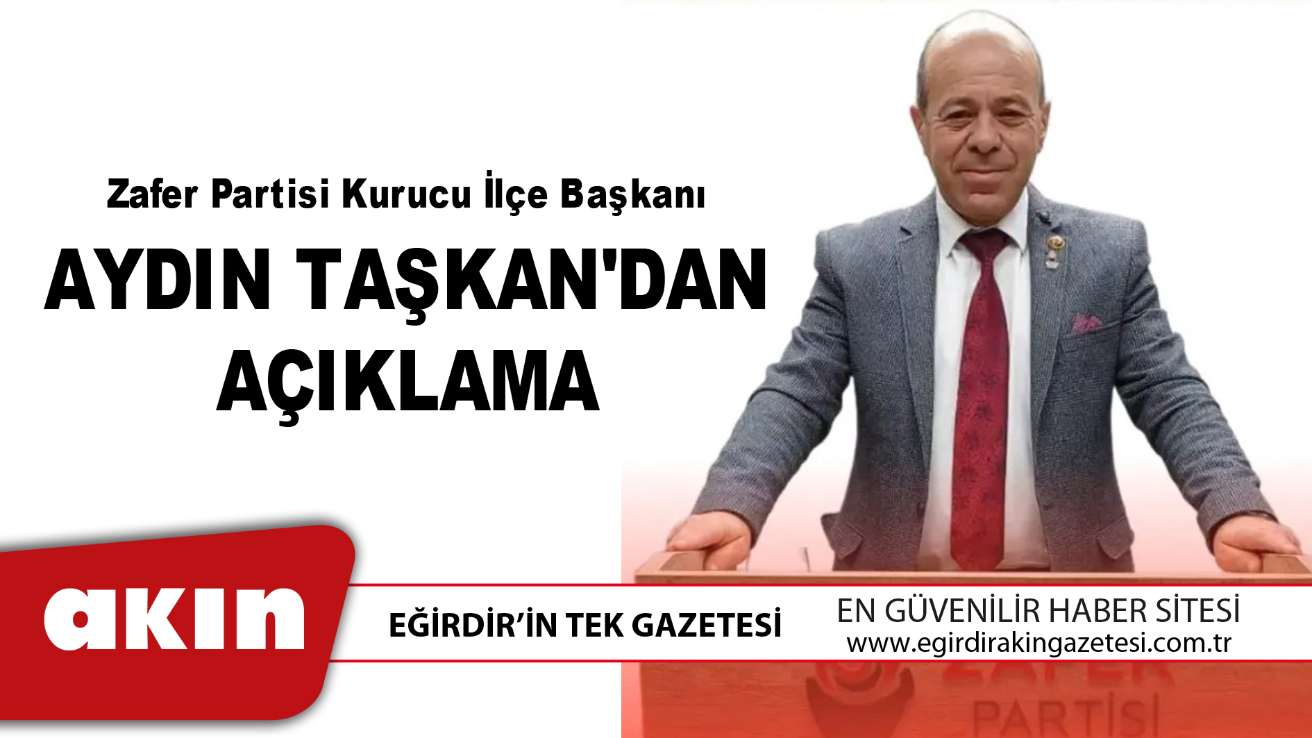 Aydın Alper Taşkan'dan Açıklama