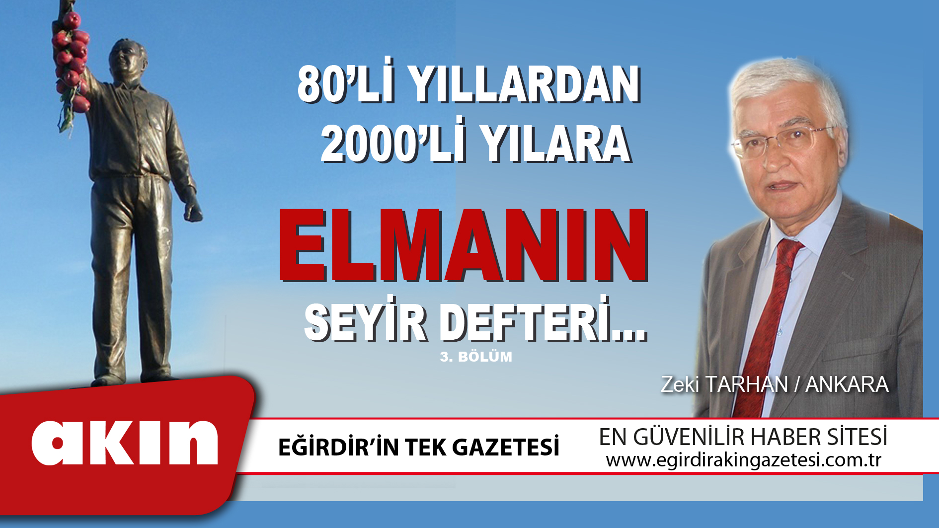 80’Lİ YILLARDAN 2000’Lİ YILARA  ELMANIN SEYİR DEFTERİ… (3. Bölüm)