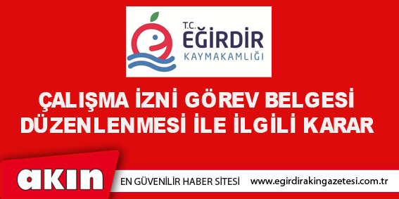 Eğirdir İlçe Hıfzıssıhha Kurul Kararı