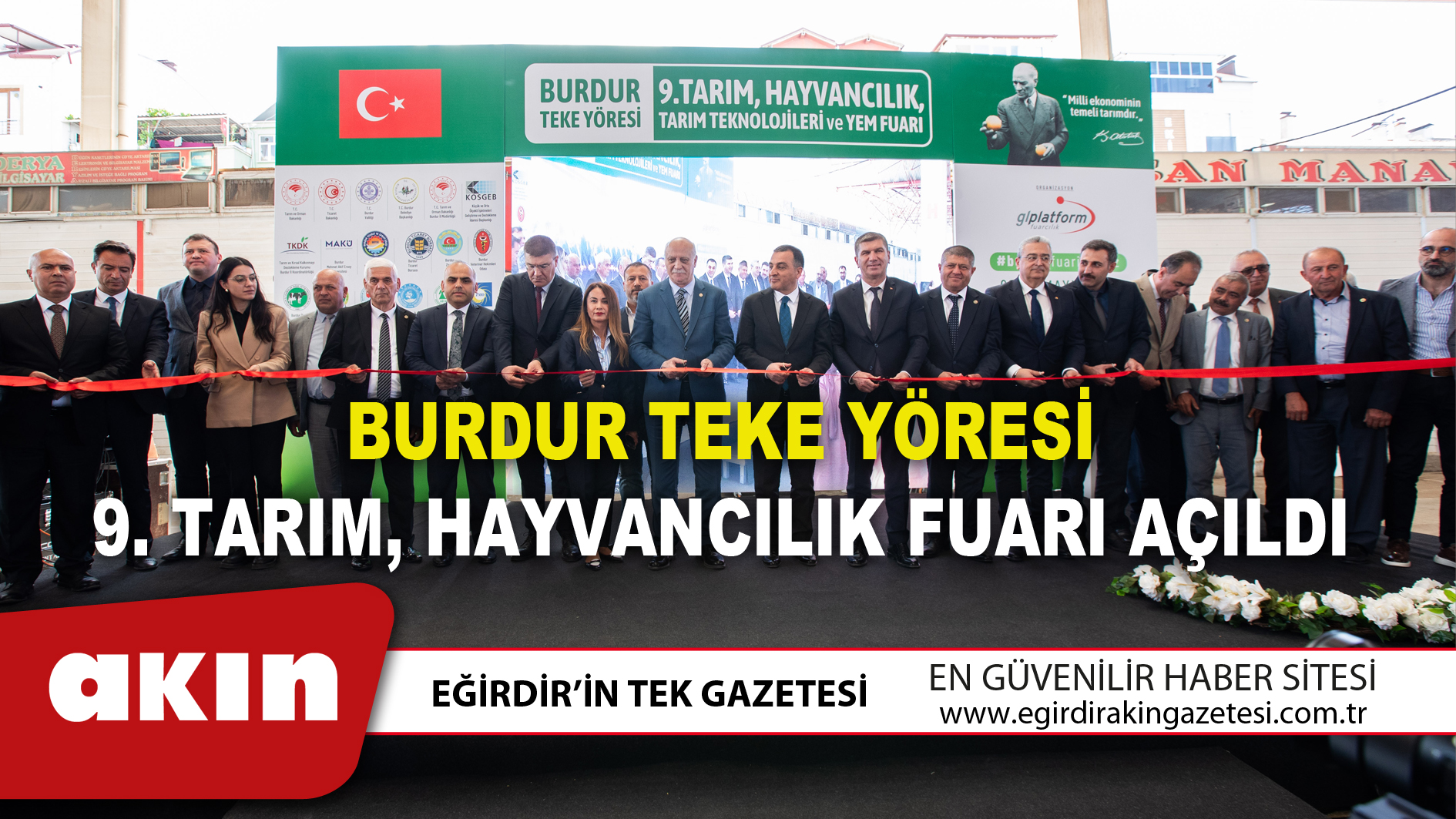 BURDUR TEKE YÖRESİ 9. TARIM, HAYVANCILIK FUARI AÇILDI