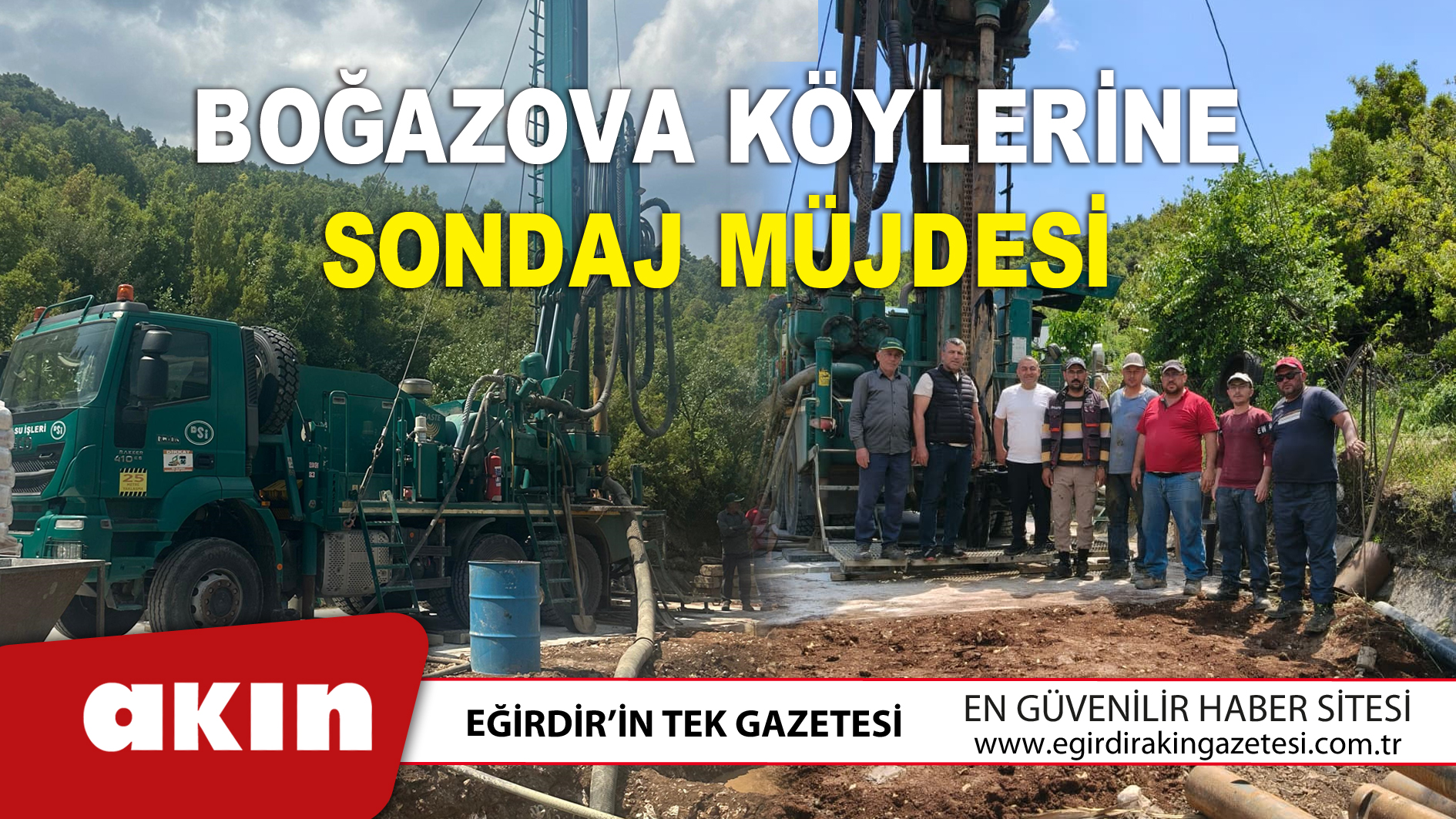 Boğazova Köylerine Sondaj Müjdesi