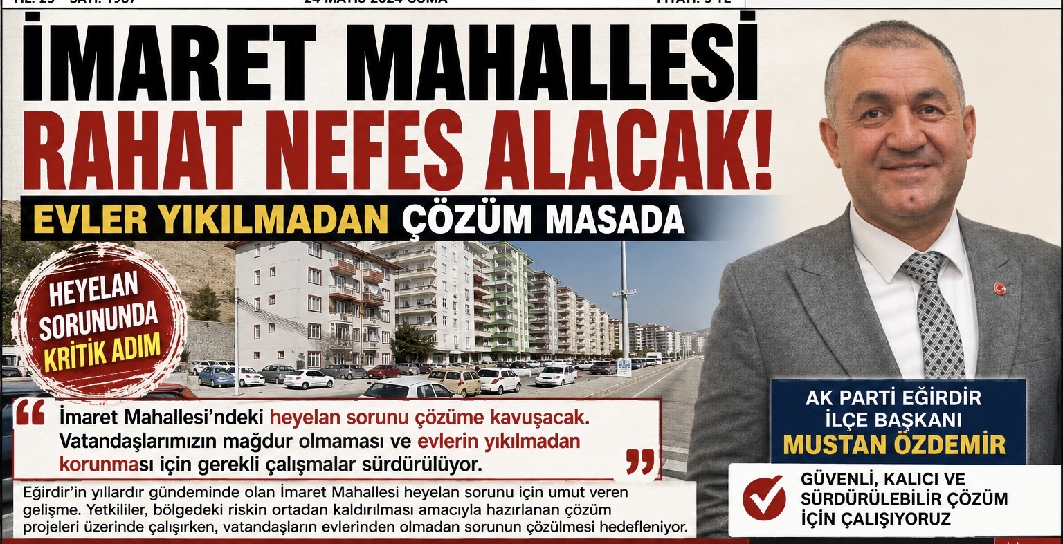 İmaret Mahallesi Rahat Nefes Alacak