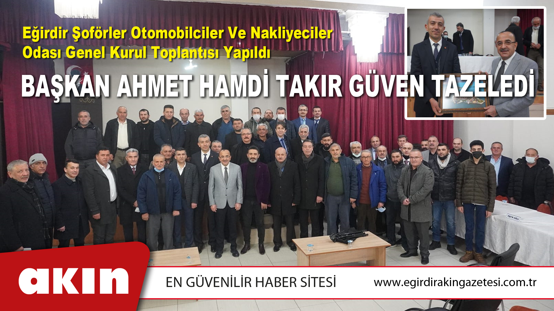 Başkan Ahmet Hamdi Takır Güven Tazeledi