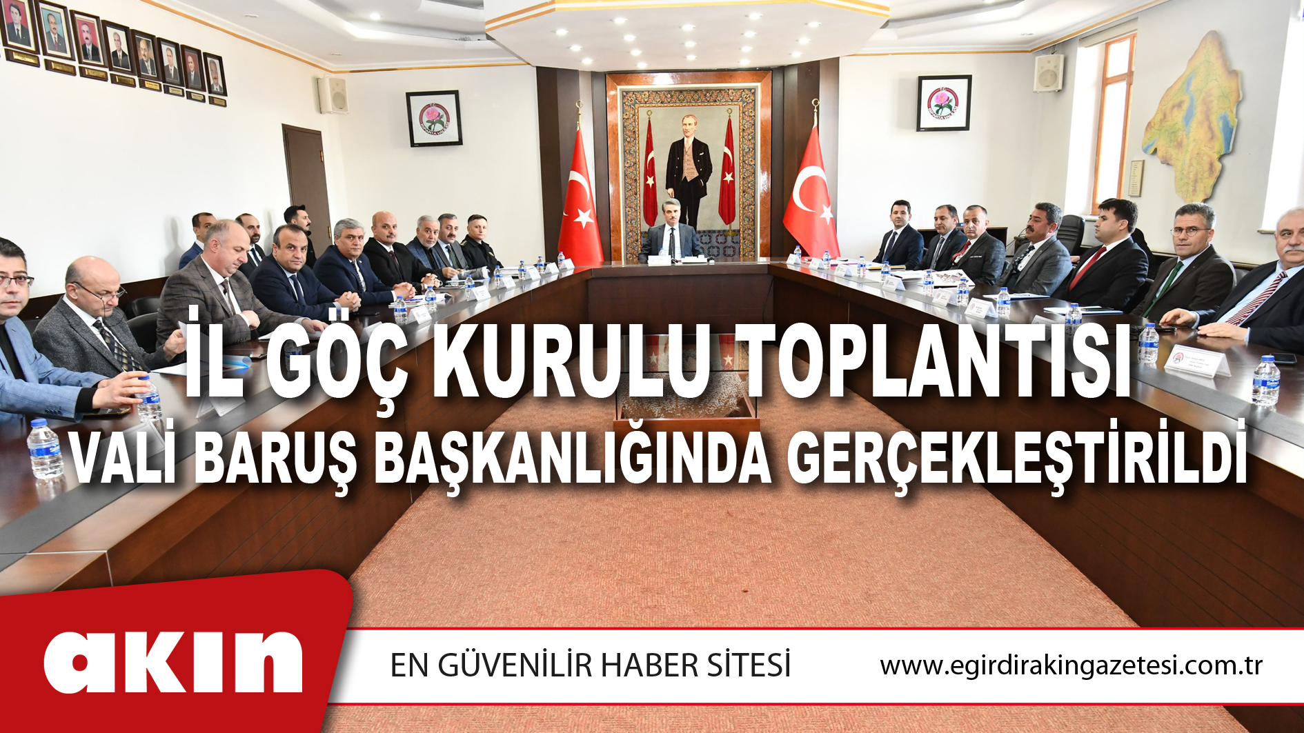İl Göç Kurulu Toplantısı Vali Baruş Başkanlığında Gerçekleştirildi