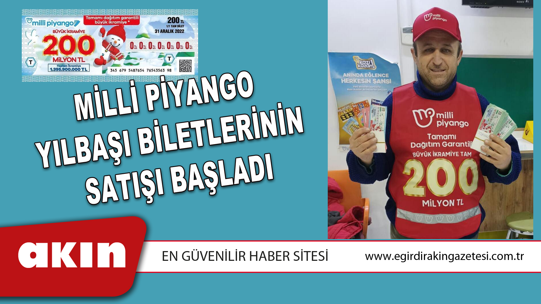 Milli Piyango Yılbaşı Biletlerinin Satışı Başladı