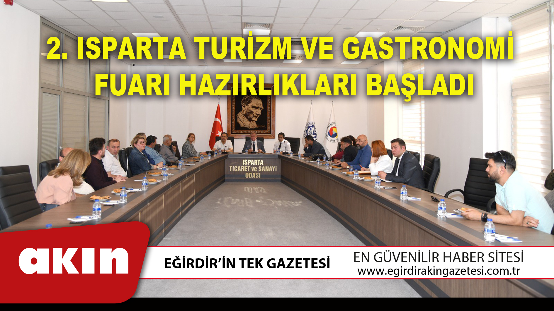 2.ISPARTA TURİZM VE GASTRONOMİ FUARI HAZIRLIKLARI BAŞLADI