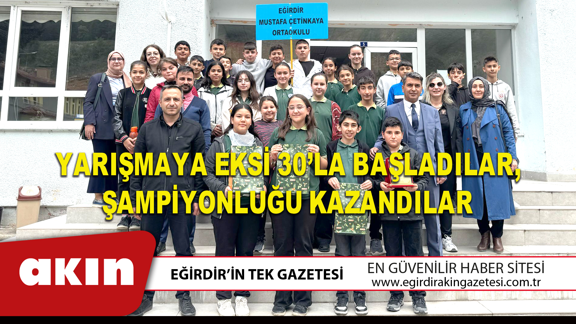 eğirdir haber,akın gazetesi,egirdir haberler,son dakika,YARIŞMAYA EKSİ 30’LA BAŞLADILAR ŞAMPİYONLUĞU KAZANDILAR