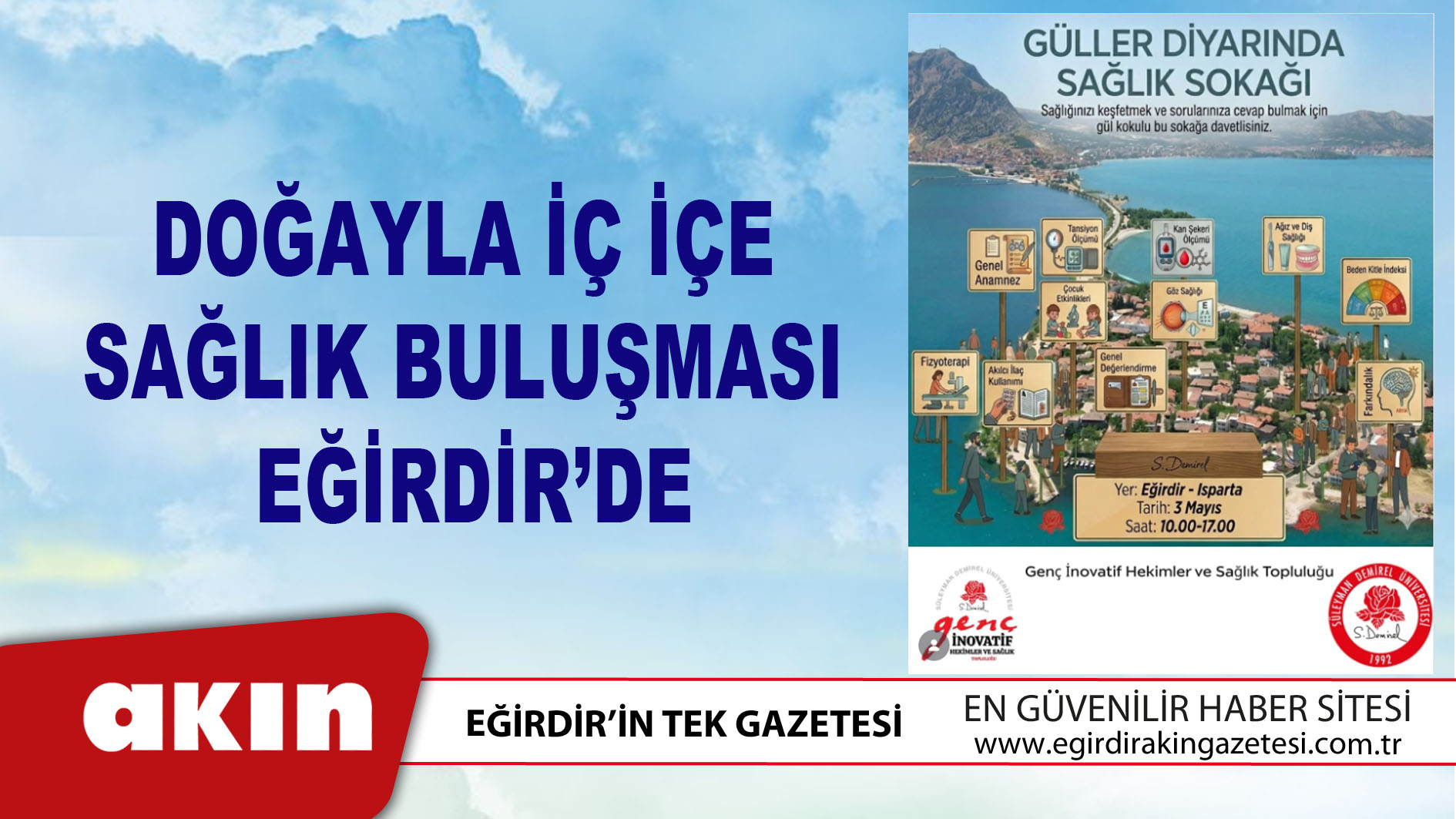 Doğayla İç İçe Sağlık Buluşması Eğirdir’de