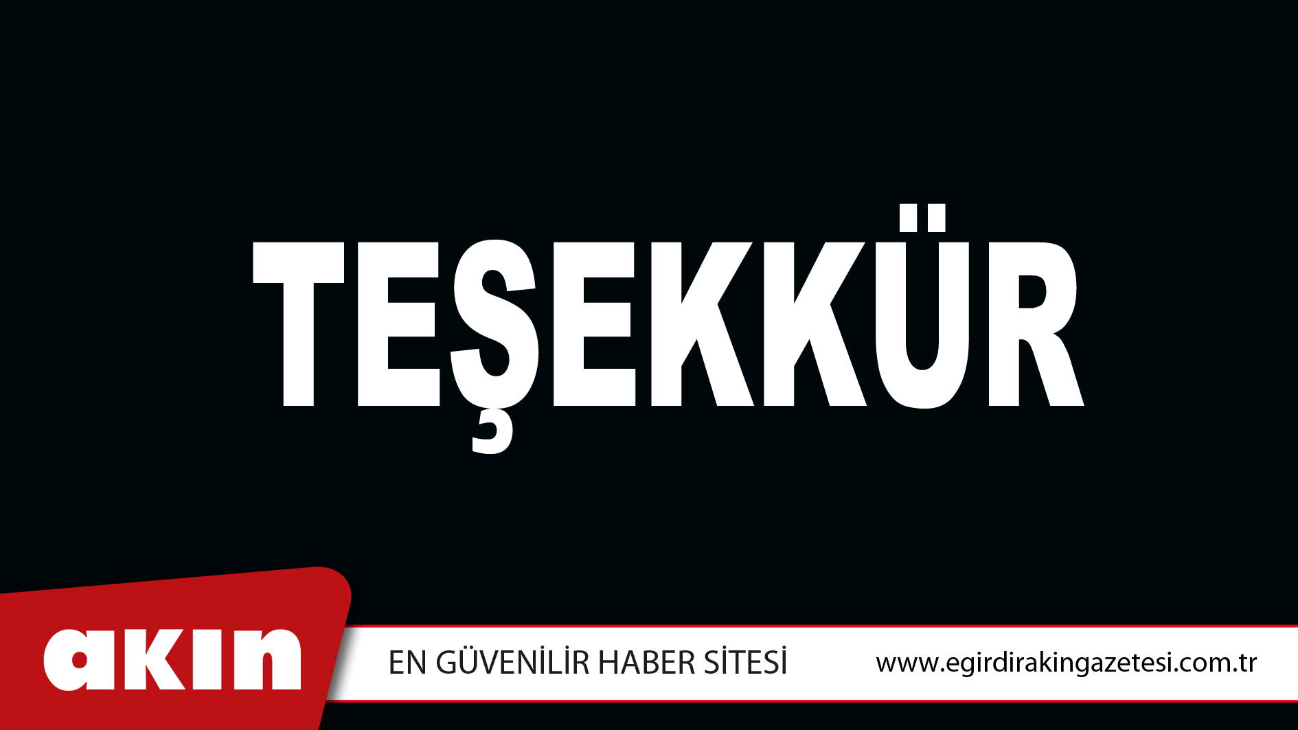 TEŞEKKÜR