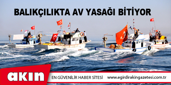 Balıkçılıkta Av Yasağı Bitiyor