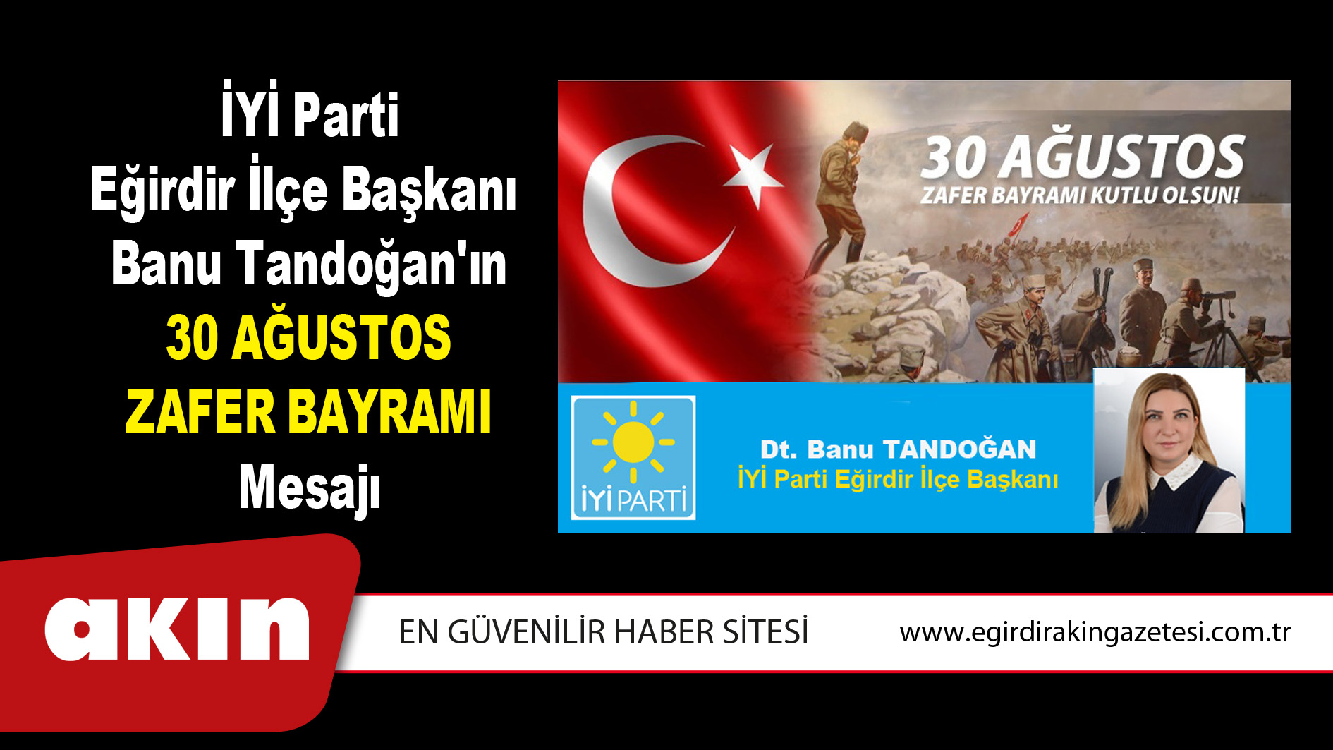 30 Ağustos Zafer Bayramı Mesajı