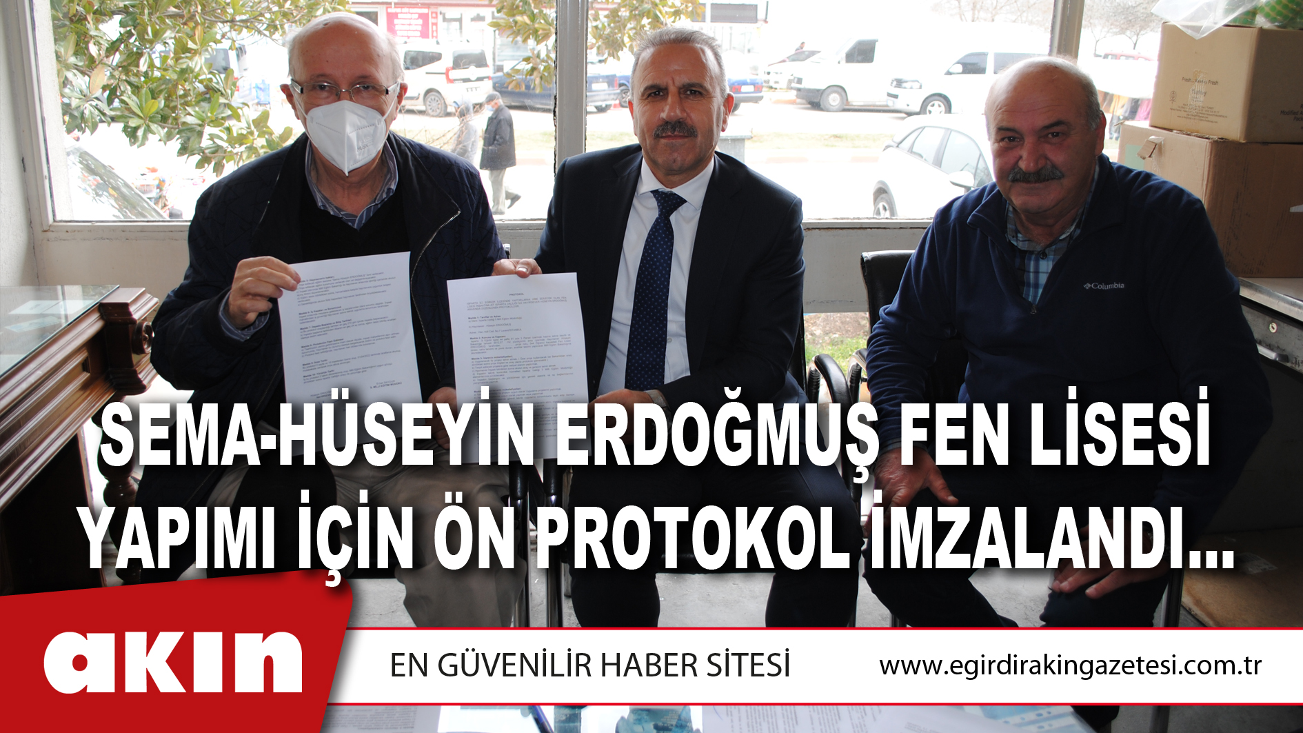 SEMA-HÜSEYİN ERDOĞMUŞ FEN LİSESİ YAPIMI İÇİN ÖN PROTOKOL İMZALANDI...