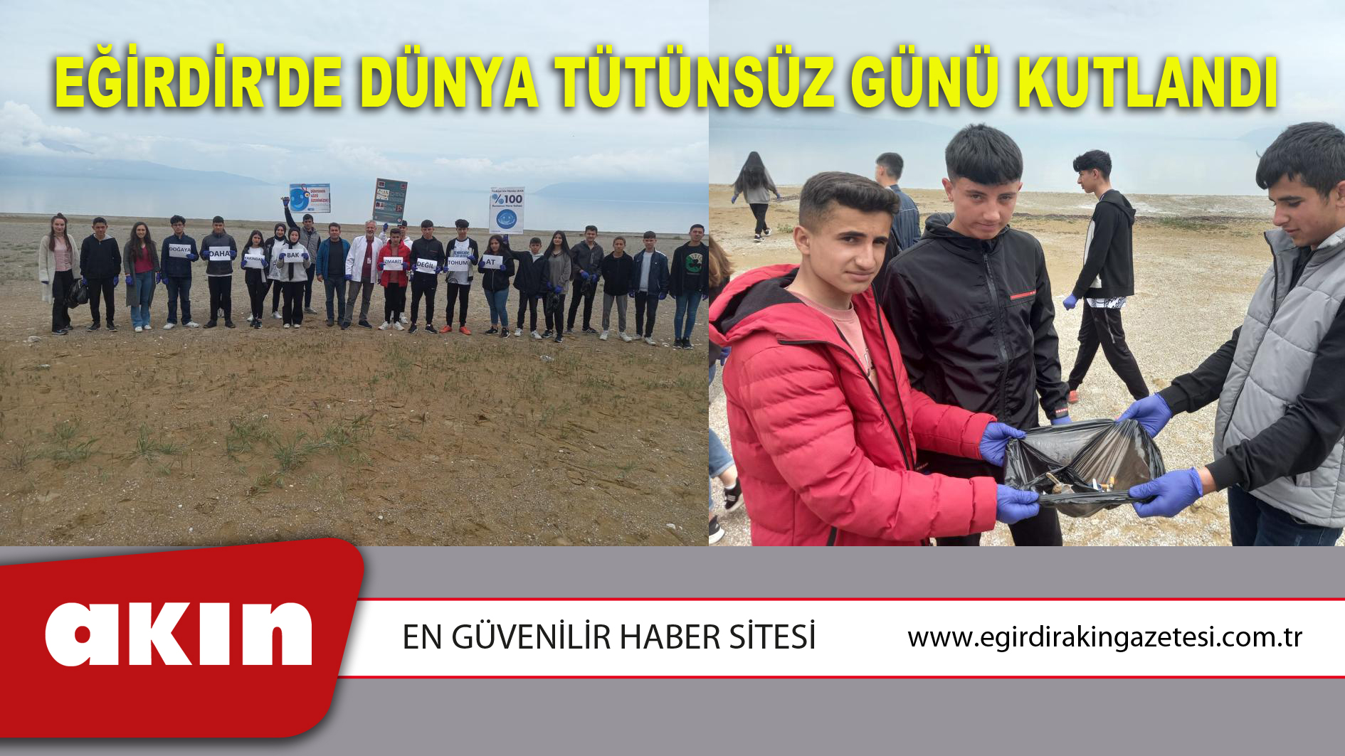 EĞİRDİR'DE DÜNYA TÜTÜNSÜZ GÜNÜ KUTLANDI