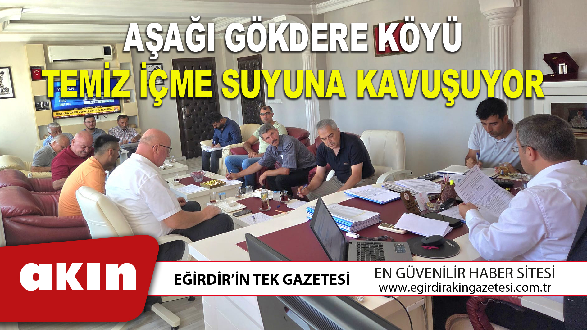 eğirdir haber,akın gazetesi,egirdir haberler,son dakika,AŞAĞI GÖKDERE KÖYÜ TEMİZ İÇME SUYUNA KAVUŞUYOR