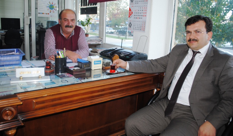 EĞİRDİR MÜFTÜSÜ EKERİM, GAZETEMİZİ ZİYARET ETTİ