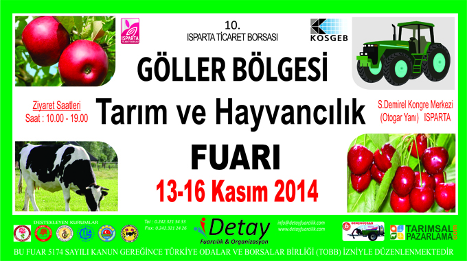 Tarım ve Hayvancılık Fuarı 13 Kasım'da açılacak