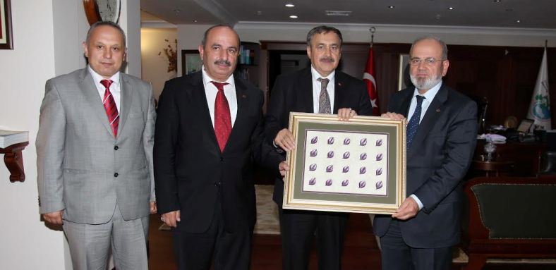 Isparta Heyeti  Orman ve Su Bakanı Prof. Dr. Veysel Eroğlu'nu Ziyaret Etti