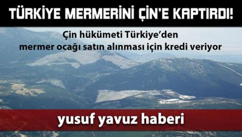 Türkiye mermerini Çin'e kaptırdı!
