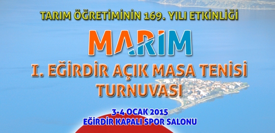 MARİM 1. EĞİRDİR AÇIK MASA TENİSİ TURNUVASI HAZIRLIKLARI DEVAM EDİYOR