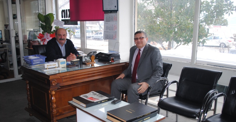 eğirdir haber,akın gazetesi,egirdir haberler,son dakika,Ziraat Bankası Müdürü Akgün&#39;den gazetemize Ziyaret...