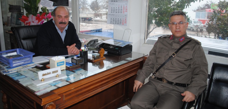 Eğirdir Jandarma Komutanı Yzb. Aslan'dan Gazetemize Ziyaret