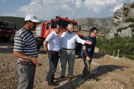 KONYABUCAĞI'NDA ÇIKAN YANGINA ANINDA MÜDAHALE