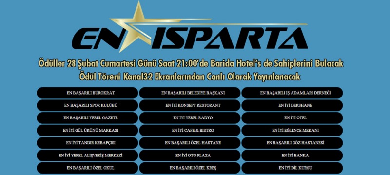 ÖDÜL TÖRENİ 28 ŞUBAT'TA