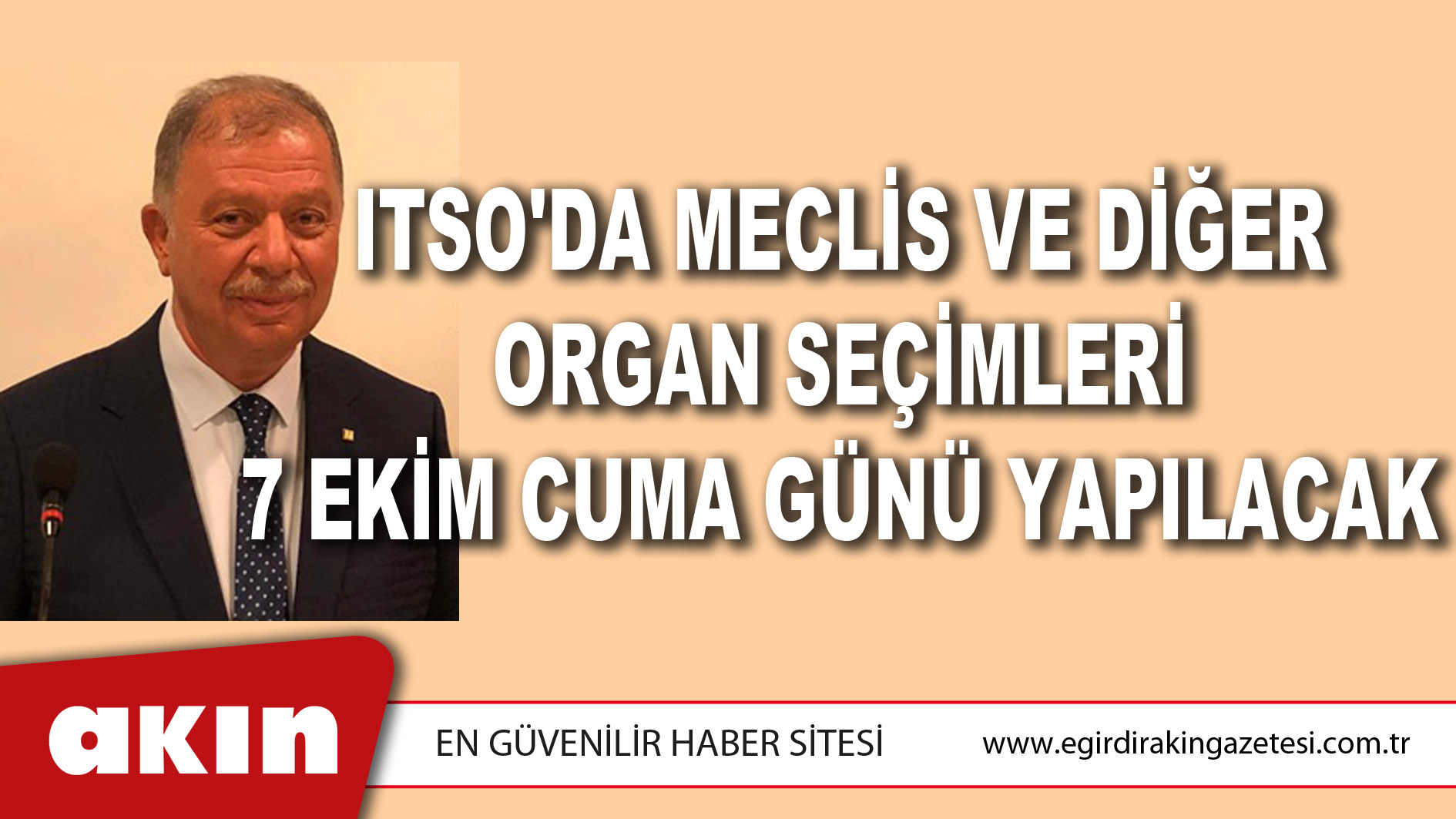 ITSO'DA MECLİS VE DİĞER ORGAN SEÇİMLERİ 7 EKİM CUMA GÜNÜ YAPILACAK