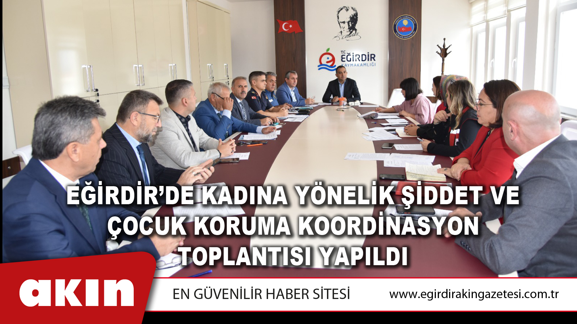 Eğirdir’de Kadına yönelik Şiddet ve Çocuk Koruma Koordinasyon Toplantısı Yapıldı