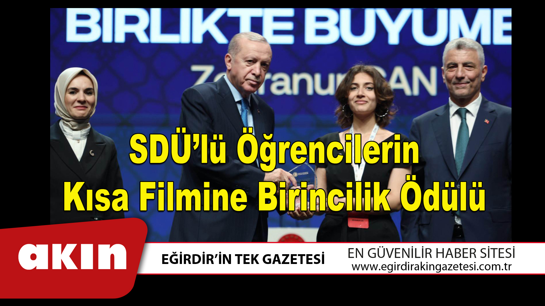 SDÜ’lü Öğrencilerin Kısa Filmine Birincilik Ödülü