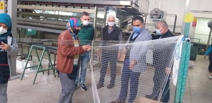 Kaymakam Adem Çelik Ege Balık Ağları Tesislerini Ziyaret Etti
