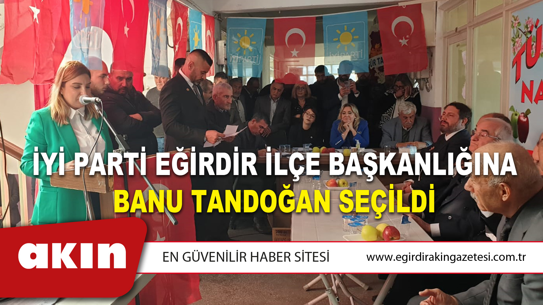 İYİ Parti Eğirdir İlçe Teşkilatı 3'ncü olağan kongresi yapıldı