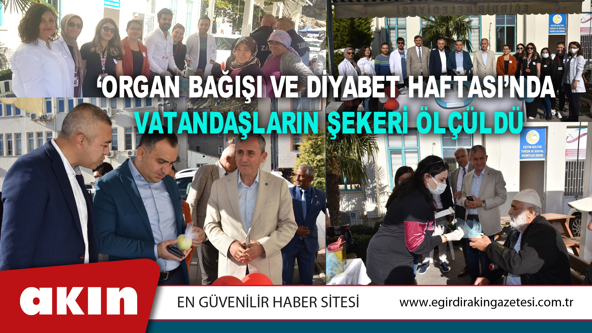 ‘Organ Bağışı Ve Diyabet Haftası’nda Vatandaşların Şekeri Ölçüldü