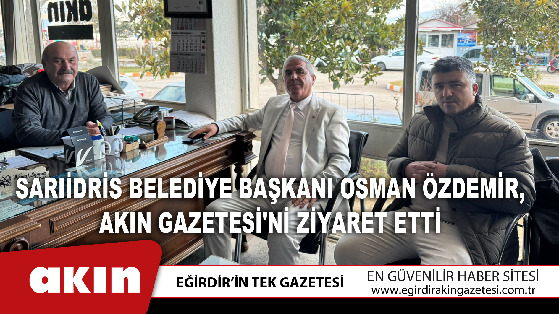 Sarıidris Belediye Başkanı Osman Özdemir, Akın Gazetesi'ni Ziyaret Etti