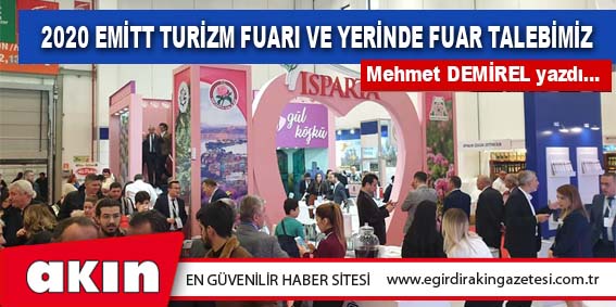 2020 EMİTT Turizm Fuarı ve Yerinde Fuar Talebimiz