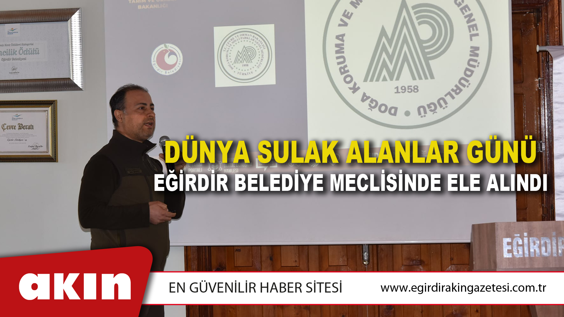 Dünya Sulak Alanlar Günü Eğirdir Belediye Meclisinde Ele Alındı