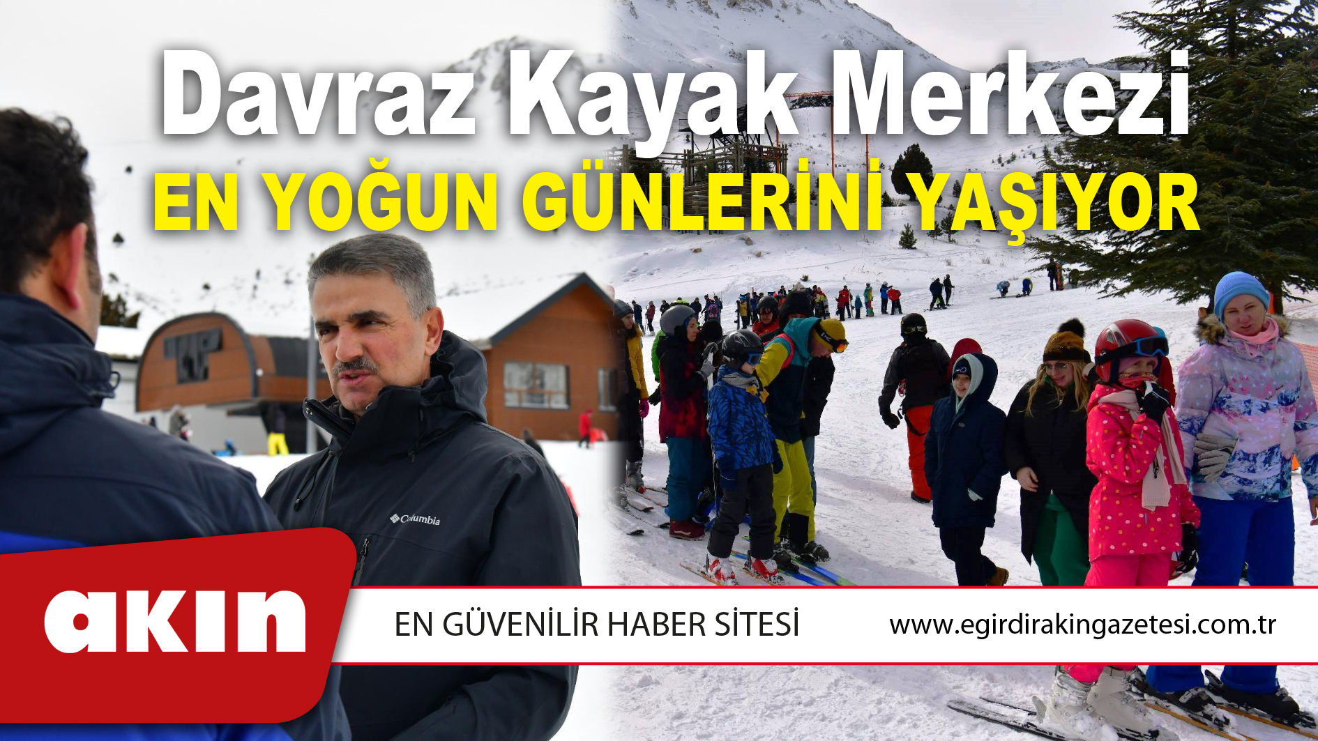 Davraz Kayak Merkezi En Yoğun Günlerini Yaşıyor