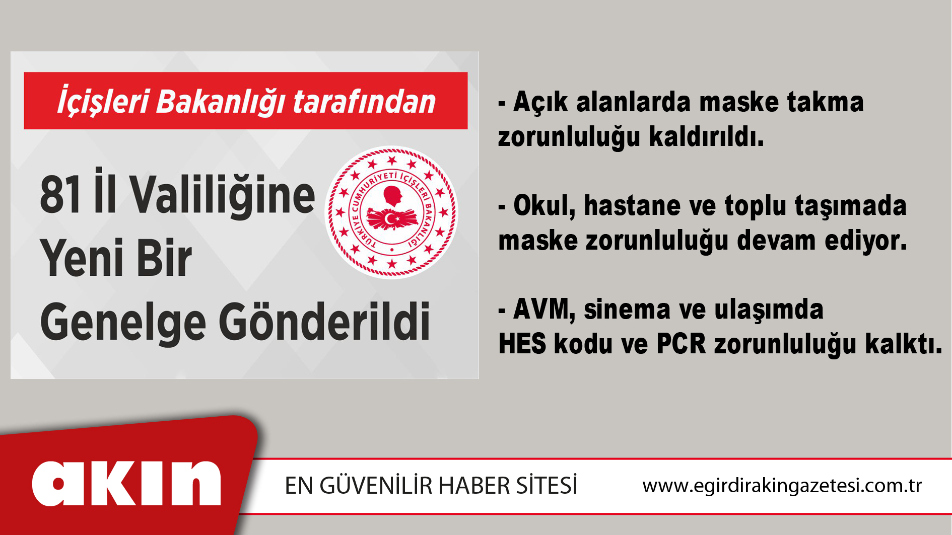 81 İl Valiliğine PCR Testi ve HES Koduna İlişkin Genelge Gönderildi